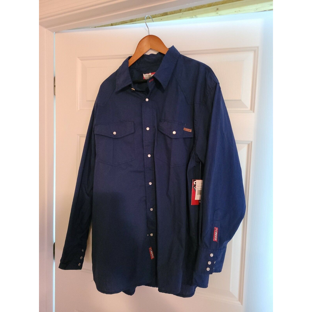 Case Logo Men's Blue Long Sleeve Size 2XL  New with Tags
